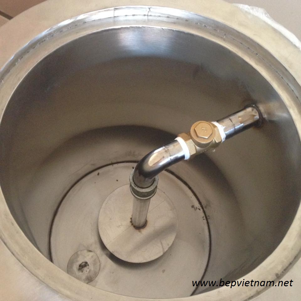 bên trong nồi cháo